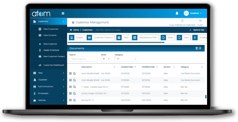Customers and Sites 9 Documents