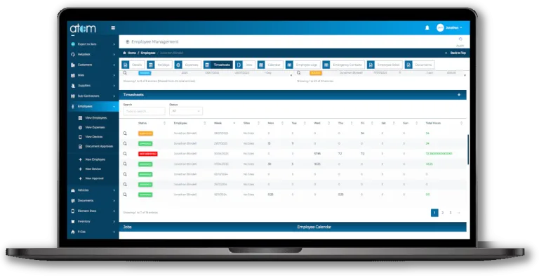 Employee Management 6 Employee Timesheets