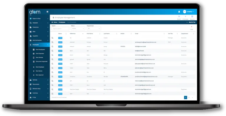 Employee Management 9 Employee List