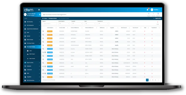 Finance Management 4 Purchase Invoice