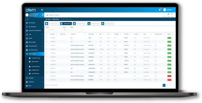 Finance Management 6 Invoice Export