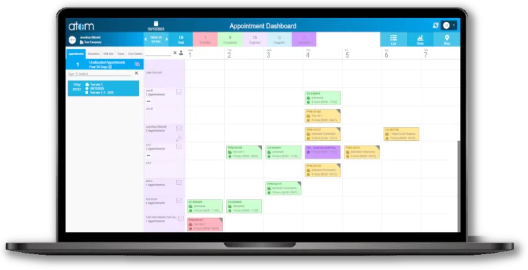 Job Management 4 Appointment Dashboard